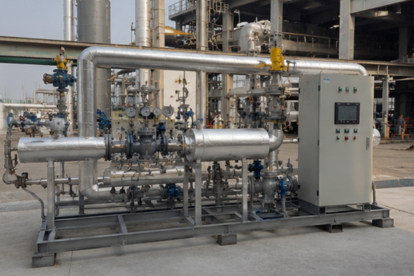 Steam Pressure Reducing And Desuperheating System For Power Plants