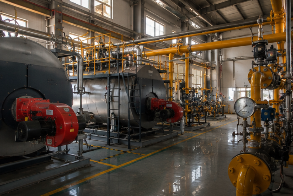 Gas Pressure Regulating Skid For Boiler Room Gas Pressure Regulating Skid For Boiler Room