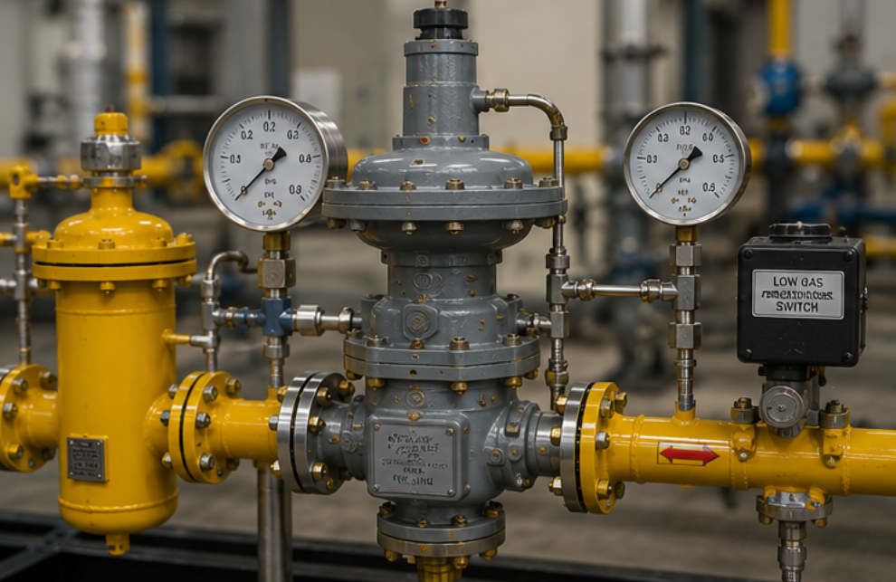 Gas Pressure Regulating Skid For Burner