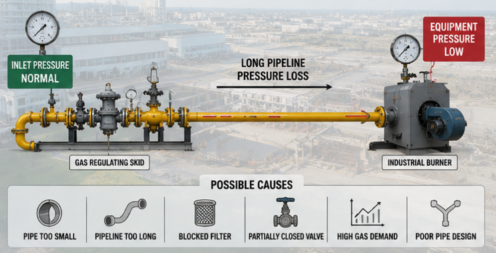 Factory Gas Supply Pressure Drop Factory Gas Supply Pressure Drop