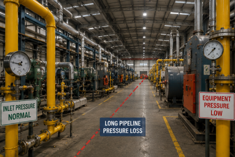 Why Factory Gas Supply Pressure Is Normal At Inlet But Low At Equipment