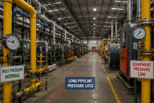Why Factory Gas Supply Pressure Is Normal At Inlet But Low At Equipment