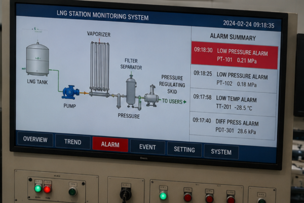 LNG Station Gas Pressure Alarm Common Causes And Fixes