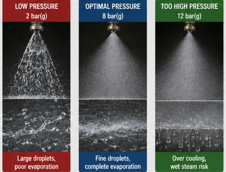 Steam Desuperheater Spray Water Pressure Steam Desuperheater Spray Water Pressure