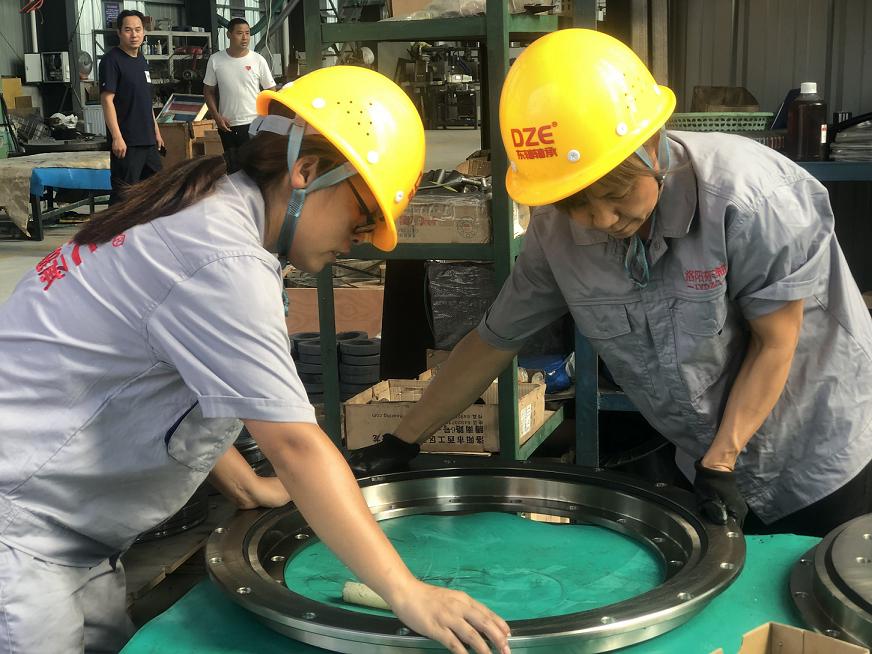 I dipendenti della DZE si stanno assemblando