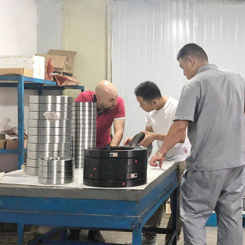 Italian customers inspect DZE bearing factory