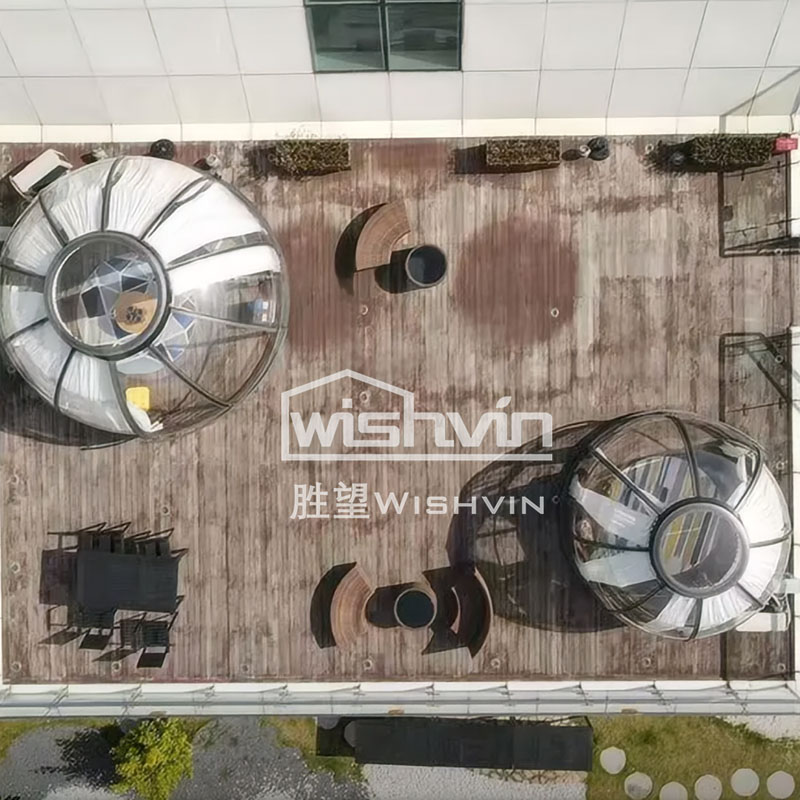 Wishvin Star Dome House Modular Movable Houses Circular Camping Tent Grassland Outdoors Easy to Install