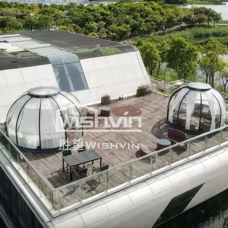 Wishvin Star Dome House Modular Movable Houses Circular Camping Tent Grassland Outdoors Easy to Install