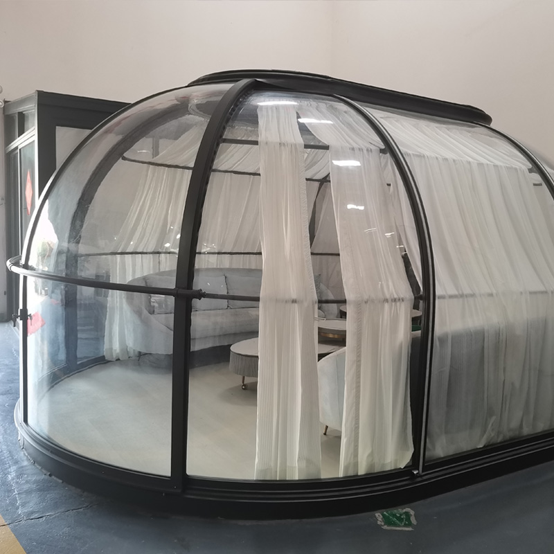 Wishvin Starry Sunroom Circular Camping Tent Eco-Friendly New Materials Hot Pot Restaurant