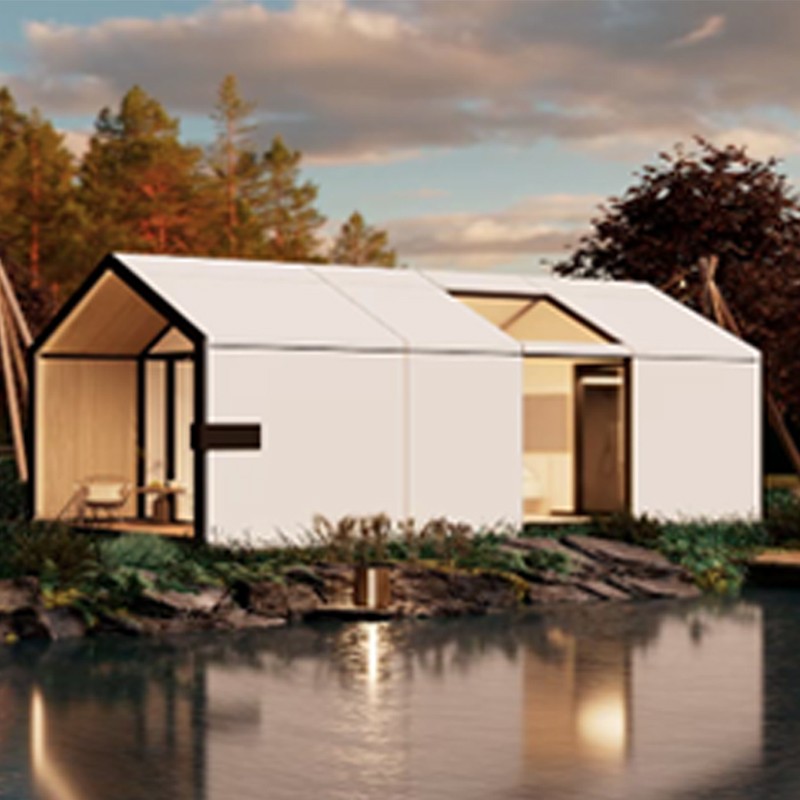 prefab house V3 Outdoor House With balconies Fully automated for comfort Folding Expandable Container