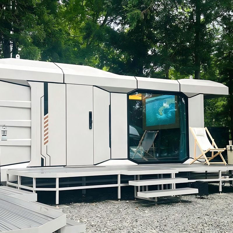 prefab house E5 Galvanized steel frame structure Villa resort