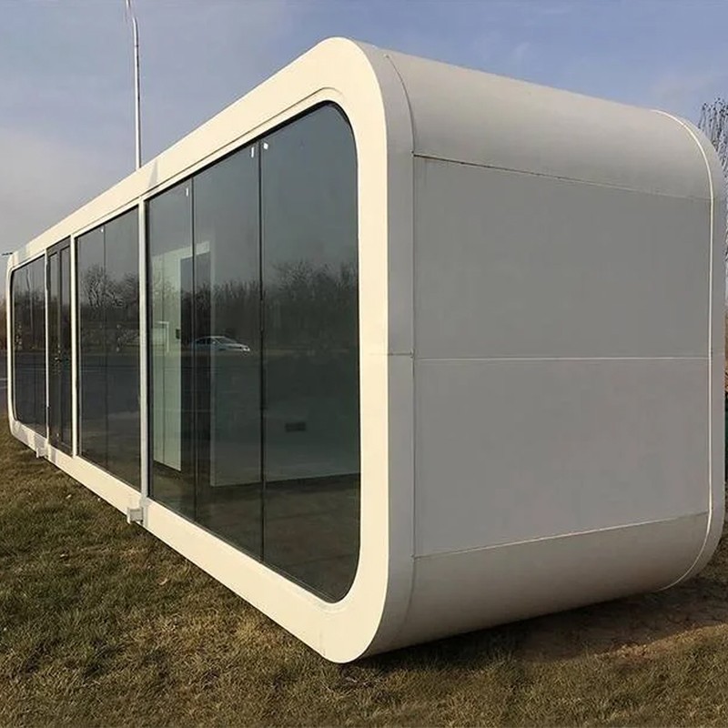 Tiny house P3 Public outdoor camping Fully integrated smart technology Panoramic glass house