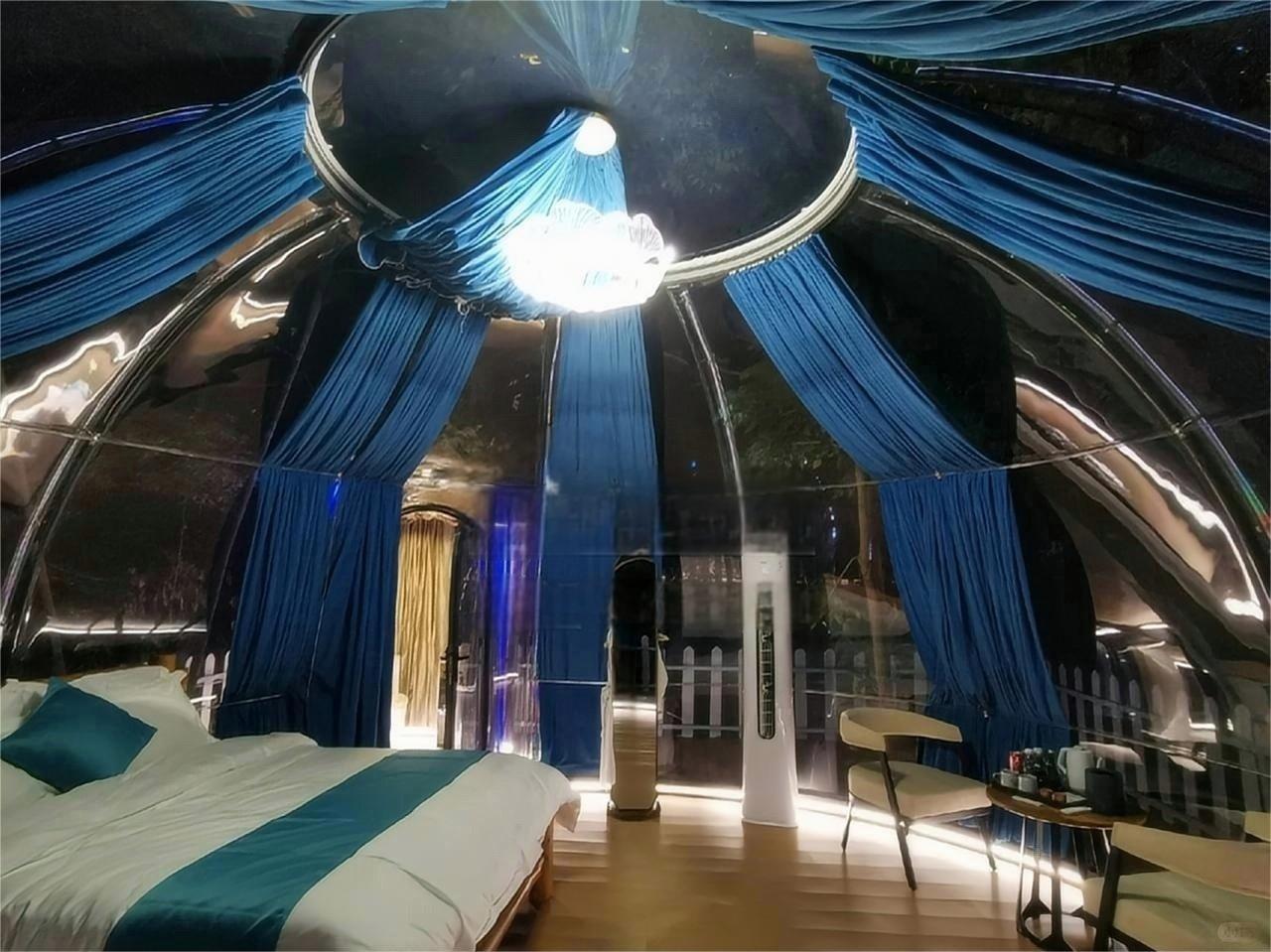 Wishvin Star Dome House Public Outdoor Camping FullyIntegrated Smart Technology Panoramic Glass House