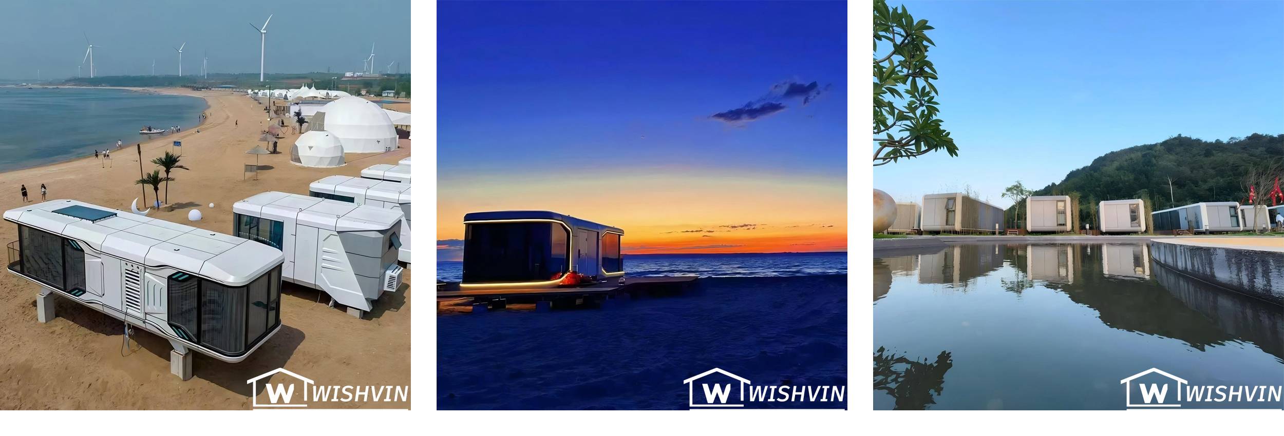 space capsule house with Scenic rooms