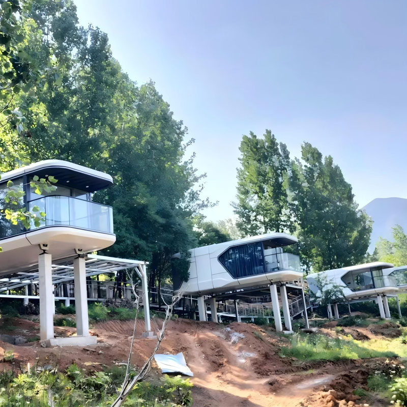 Space Capsule House Project in A Resort Hotel