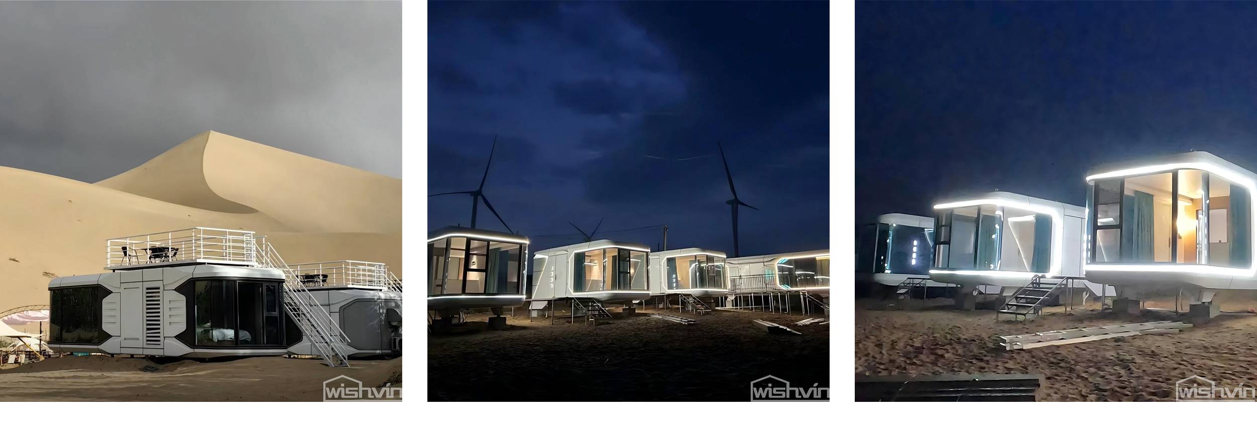 space capsule house Highly decorated prefab houses