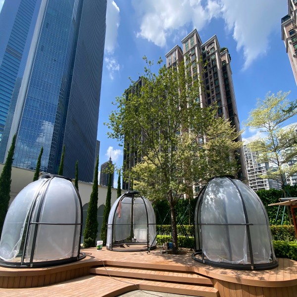 A Western Restaurant with Starry Houses in Guangzhou ICC Mall