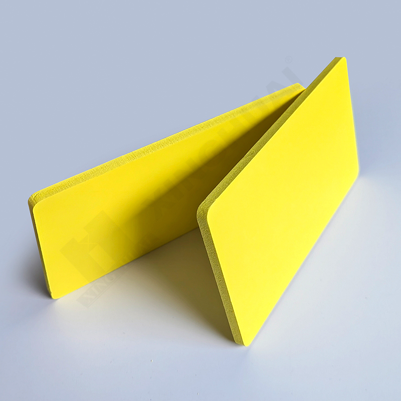 Pvc Foam Panel Yellow Brown Colour