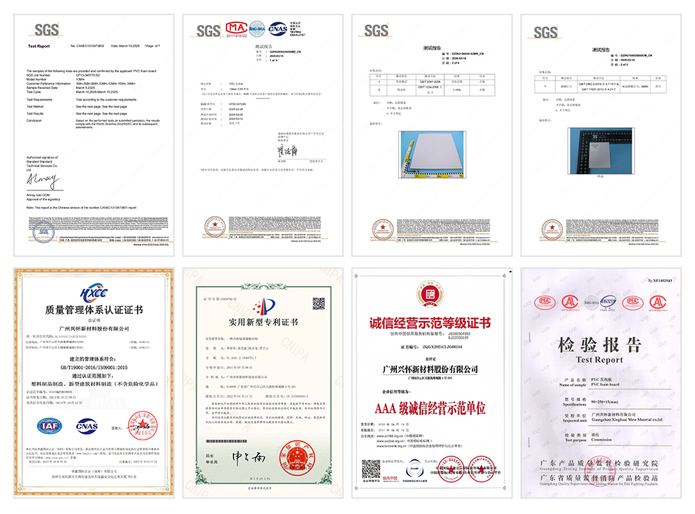 pvc foam board sizes