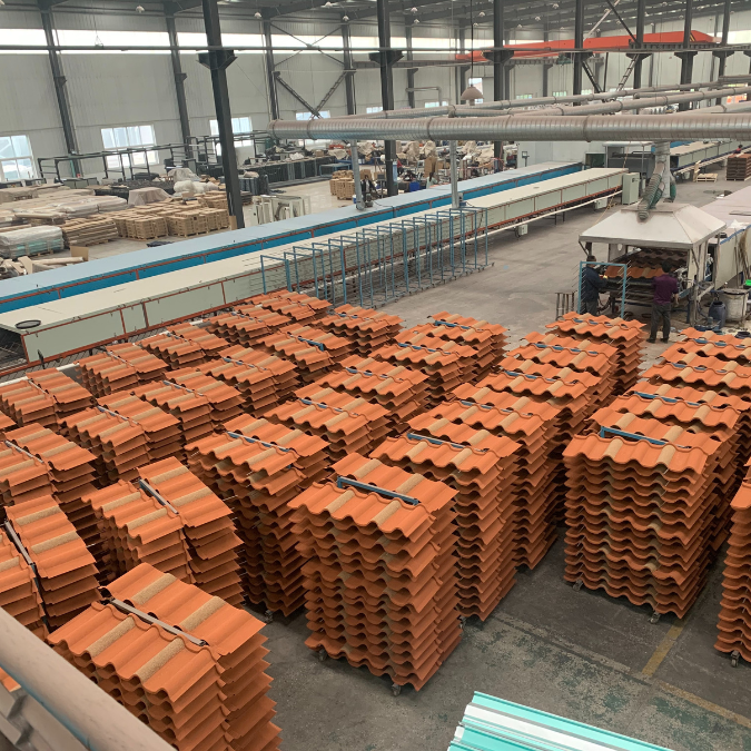 Production Process of Stone Coated Metal Roof Sheets