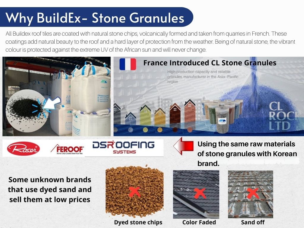 stone granule coated steel roof tile