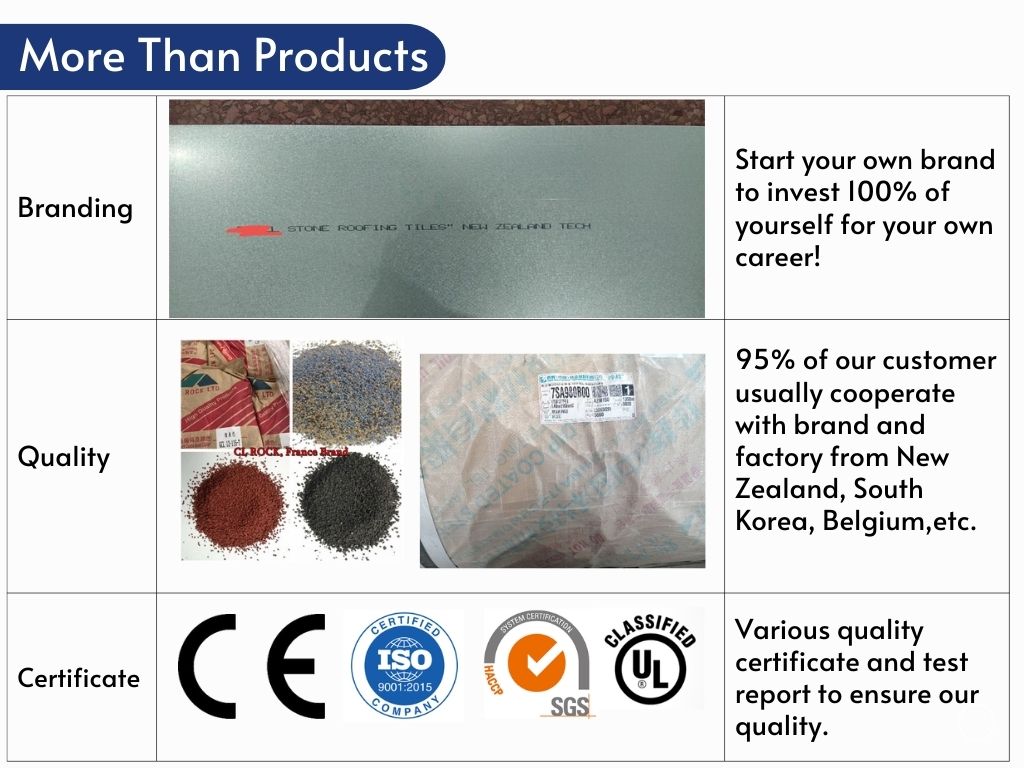 stone granule coated steel roof tile