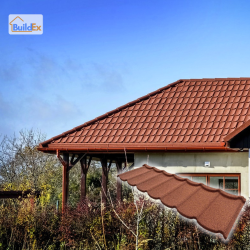 stone granule coated steel roof tile