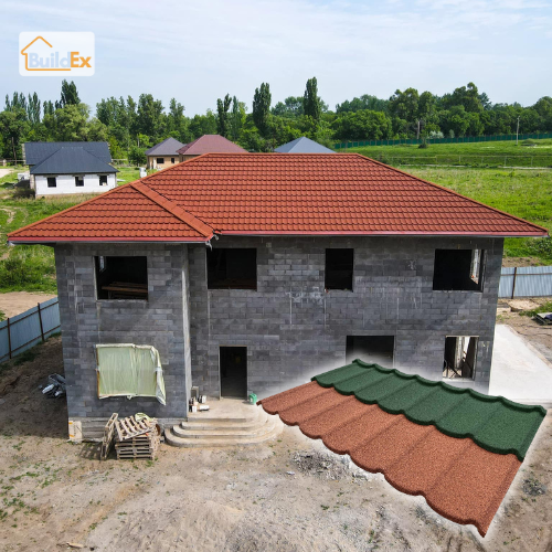 stone granule coated steel roof tile