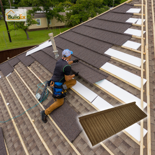 Shake Stone Coated Roofing Tiles