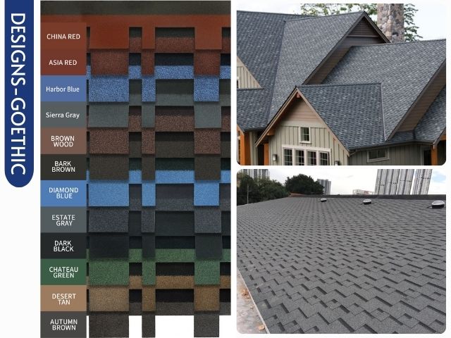 luxury roof black shingles