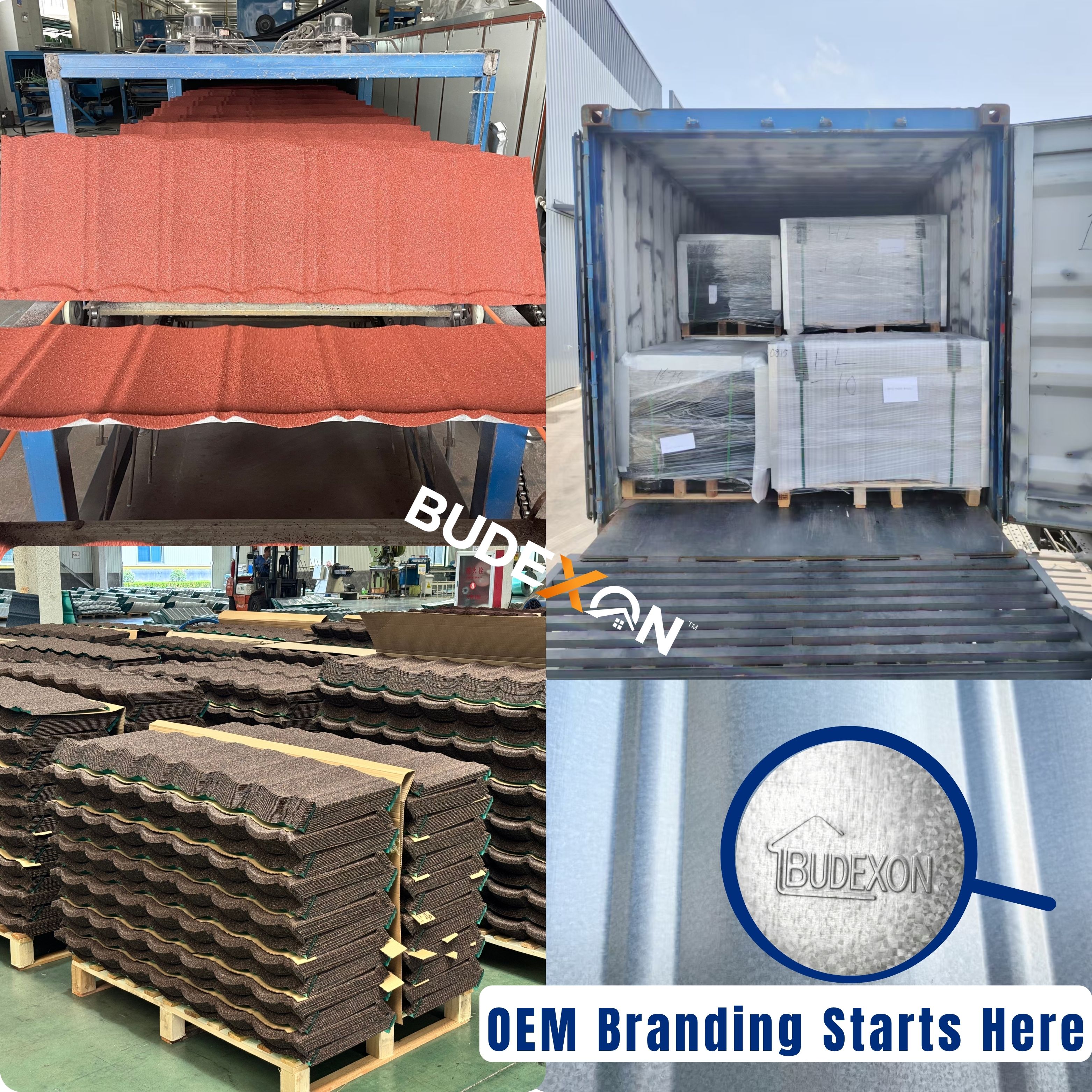 Stone Coated Metal Roof Tile OEM