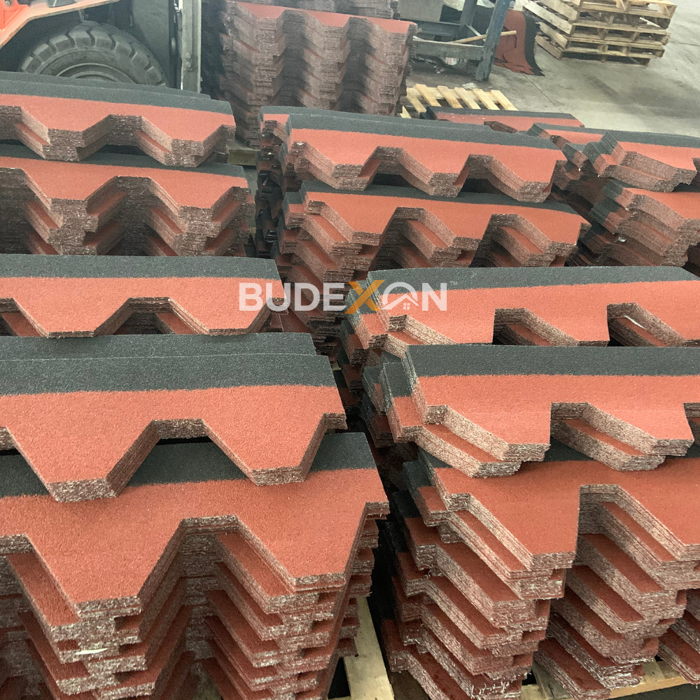 Mosaic Asphalt Roofing Shingles Fiberglass Bitumen Shingles Roof