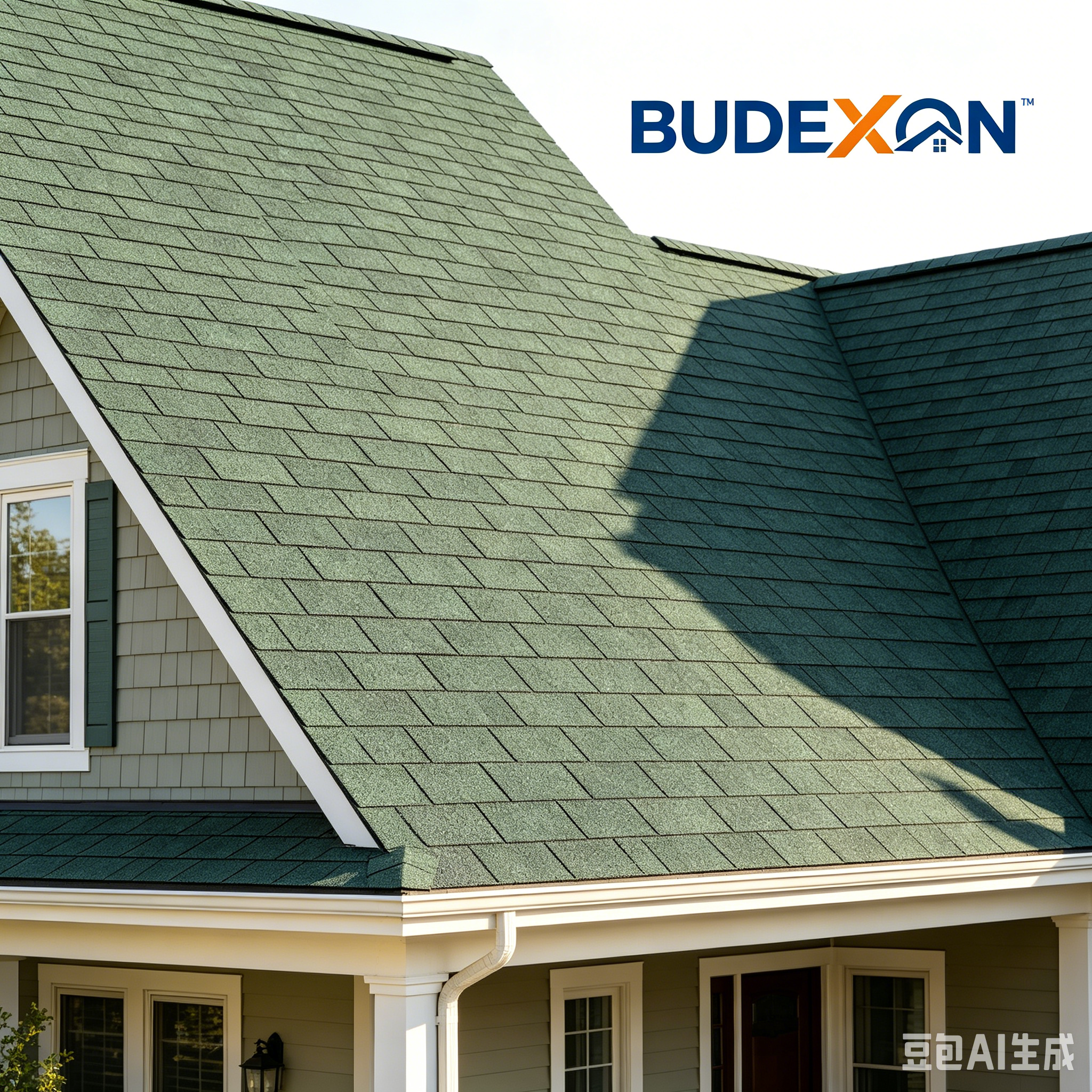 3TAB roofing shingles green colors single layer cheap factory price roofing tiles