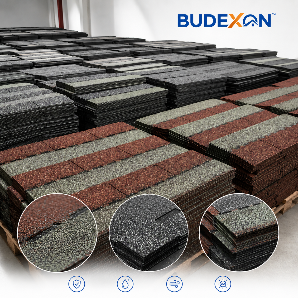 3TAB roofing shingles green colors single layer cheap factory price roofing tiles