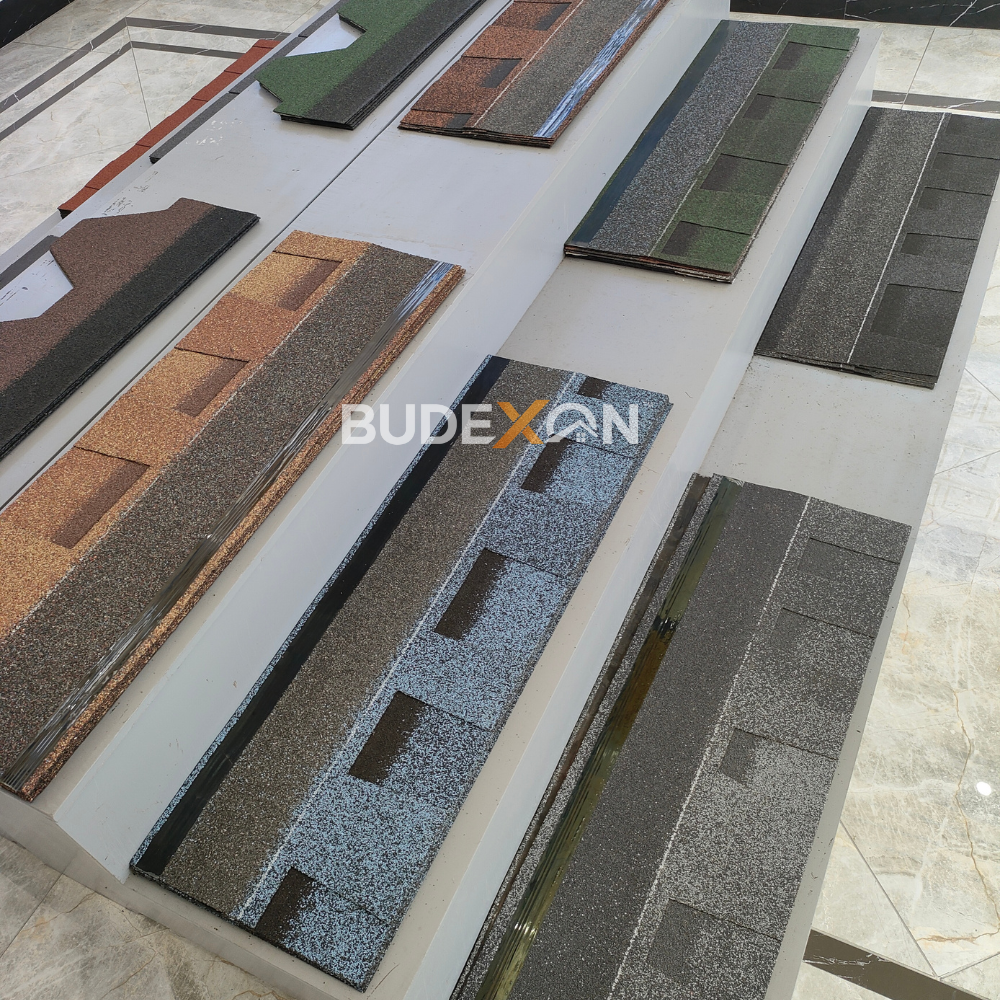 Architectural double layer asphalt roofing shingles 5.2mm roofing tiles 50years lifespan