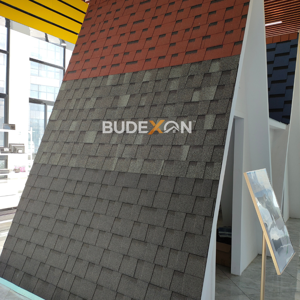 Architectural double layer asphalt roofing shingles 5.2mm roofing tiles 50years lifespan