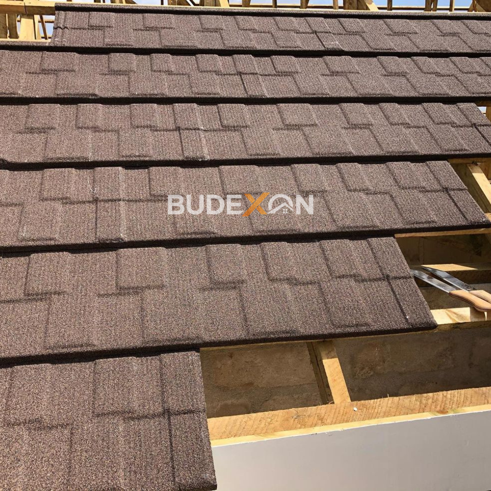 Blue Roofing Shingles Stone Coated Metal Roofing Sheets 50years Lifepsan Alu-Zinc Roofing Tiles