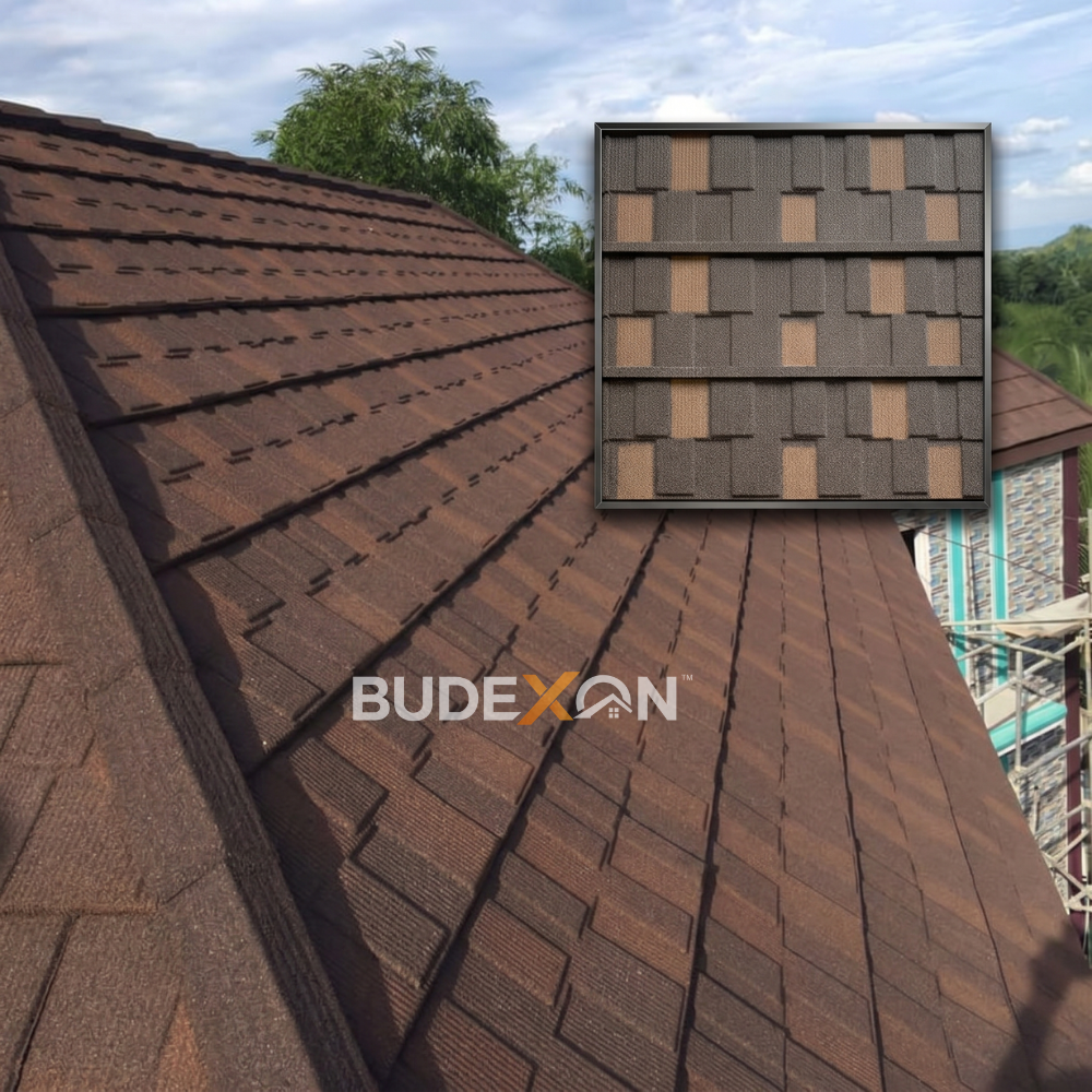 Blue Roofing Shingles Stone Coated Metal Roofing Sheets 50years Lifepsan Alu-Zinc Roofing Tiles