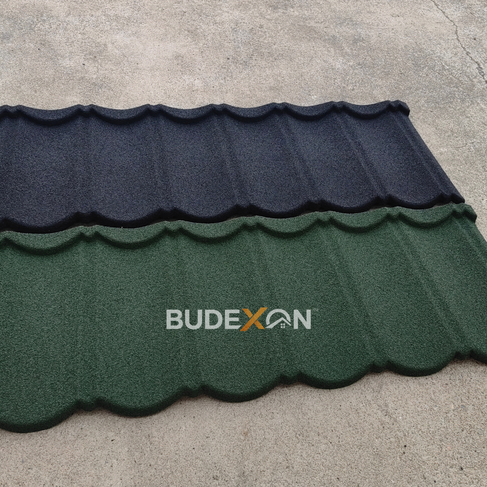 Factory Price Production Stone Coated Metal Flat Roofing Sheets Budexon Factory China
