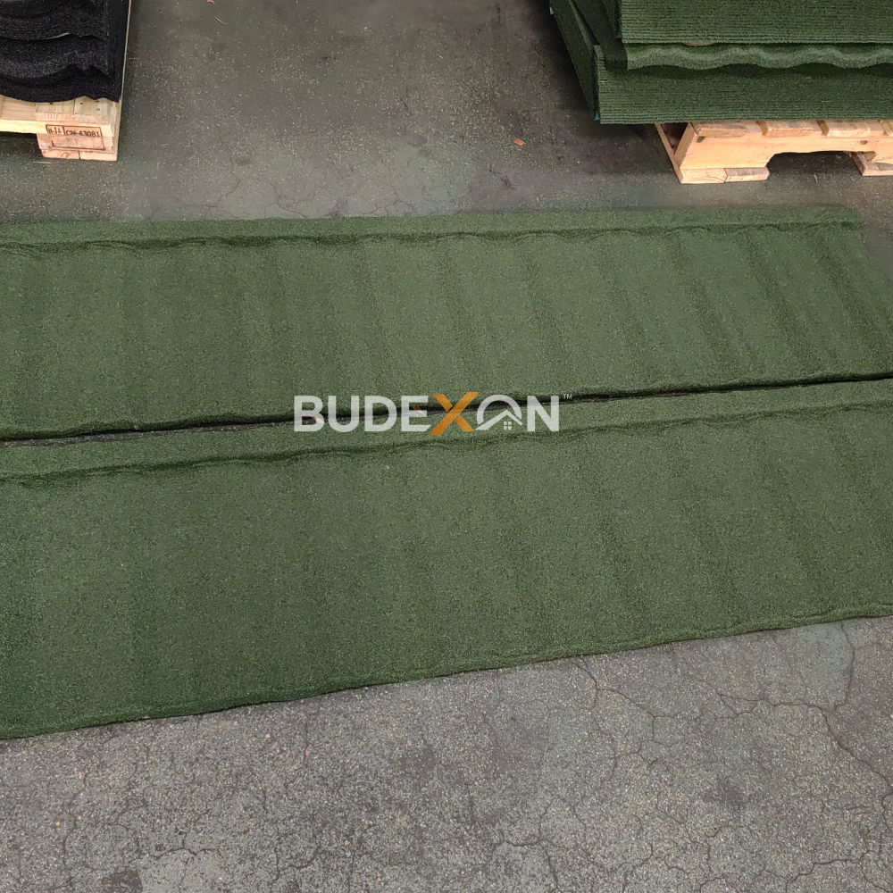 Factory Price Production Stone Coated Metal Flat Roofing Sheets Budexon Factory China