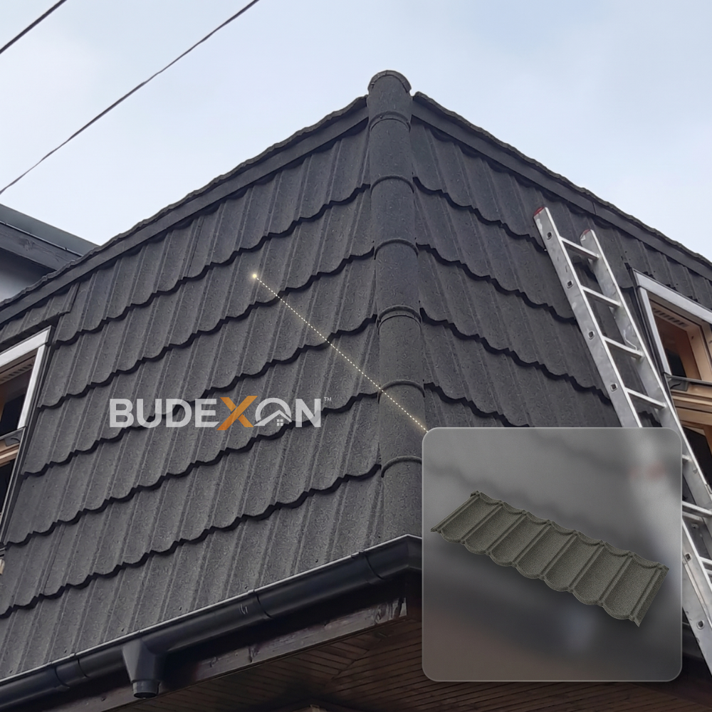 Bond Stone Coated Metal Roofing Sheets Galvalume South America Hot Sale Price Shingles