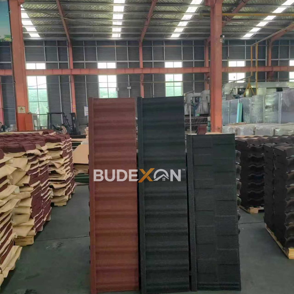 Stone Coated Roof Tiles Hot Sale Black 0.55mm 0.50mm High Quality in West Africa