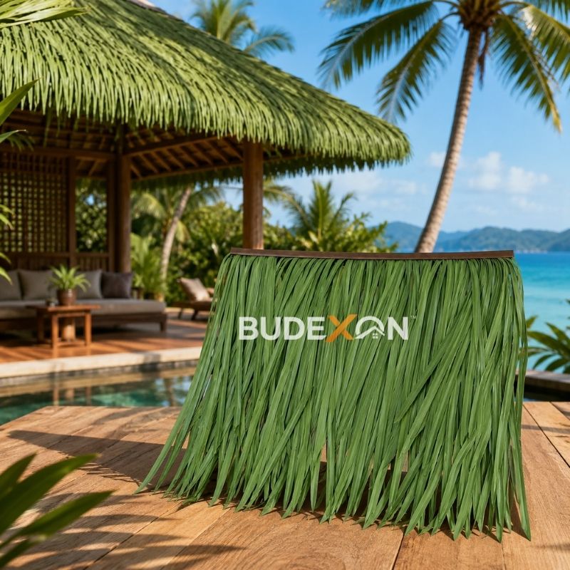 Telhas de palha sintética impermeáveis ​​para telhados de resorts tropicais