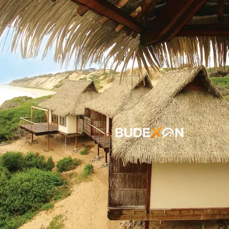 Techos de paja modernos e impermeables para hoteles, villas y complejos turísticos.