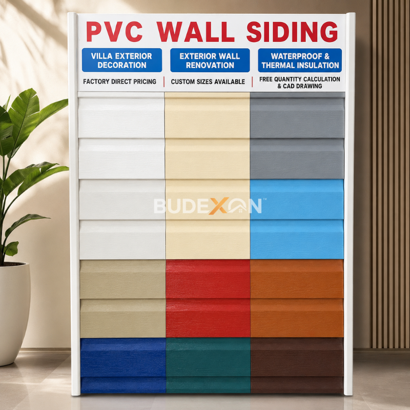Exterior PVC Siding for Residential House Projects