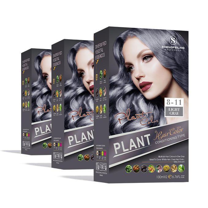 Reveal Lush Vibrancy with Herbal Silicon-Free Hair Dye The Rich Pigment Light Gray Hair Tint for a Colorful Transformation