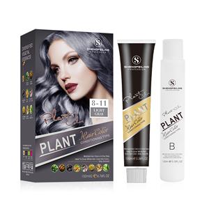 Reveal Lush Vibrancy with Herbal Silicon-Free Hair Dye The Rich Pigment Light Gray Hair Tint for a Colorful Transformation