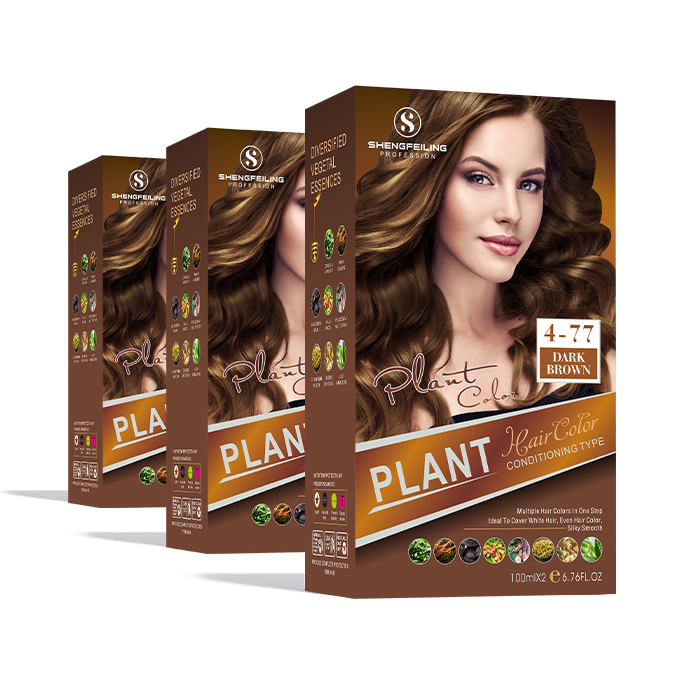 Embrace Rich Dark Brown Hair Color with Nourishing Plant-Based Hair Dye Ammonia-Free Semi-Permanent Treatment for Vibrant Tresses