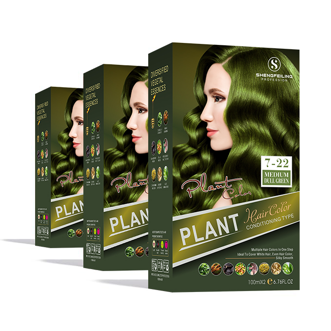 Soothing High-Lift Hair Dye Experience Medium Dull Green Glaze with Color-Rich Treatment