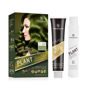 Soothing High-Lift Hair Dye Experience Medium Dull Green Glaze with Color-Rich Treatment